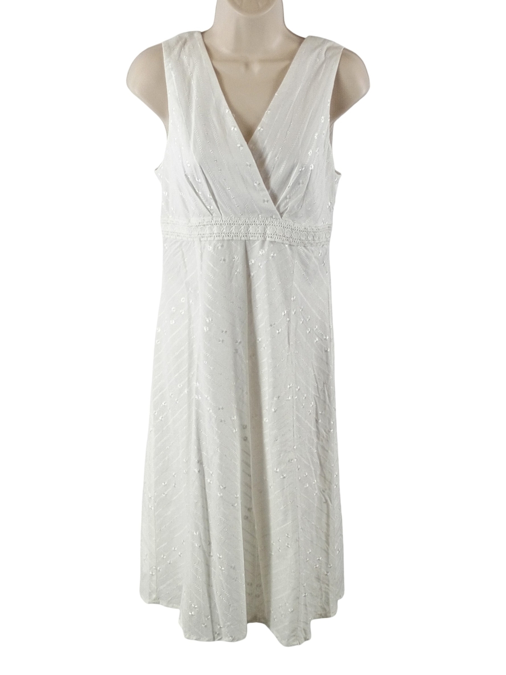 Rabbit Rabbit Rabbit White Embroidered Midi Dress - Picture 2 of 10